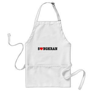 S ❤ NGKRAN ~ Herz (Liebe) Songkran Schürze