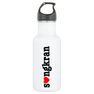 s❤ngkran ~ Herz (Liebe) Songkran Trinkflasche