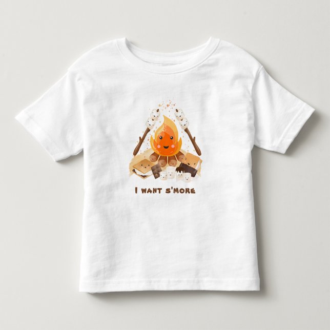 S Niedlicher Spaß Campfire Sommer Kleinkind T-shirt (Vorderseite)