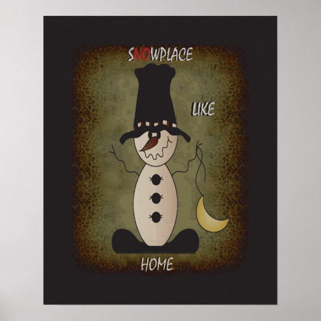 S"no"w Place like Zuhause | Christmas Poster (Vorne)