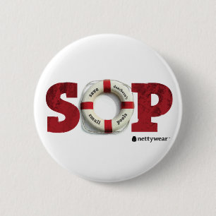 S.O.P retten Dearborns kleinen Pool-Knopf Button