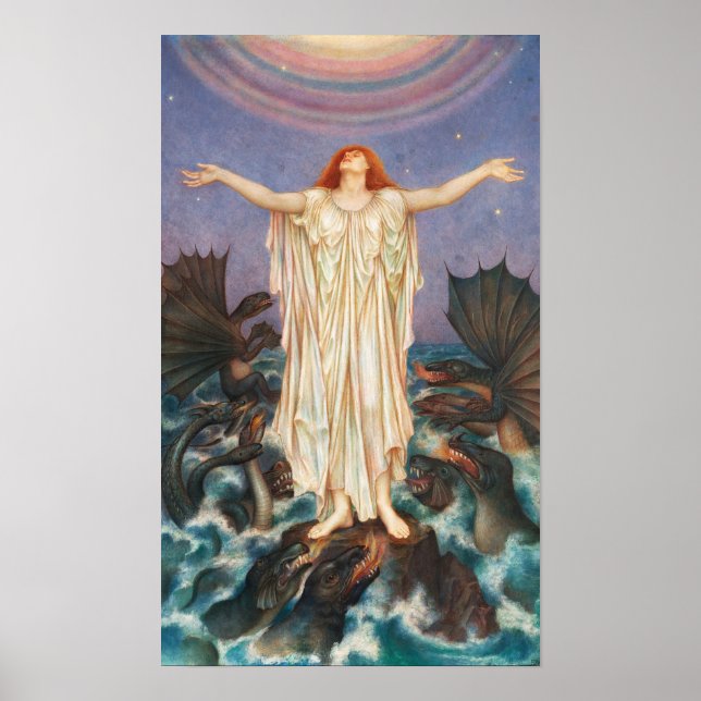 S.O.S. | Evelyn De Morgan Poster (Vorne)