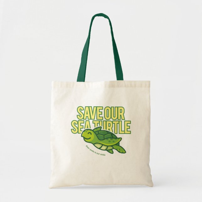 S.O.S sauvent notre sac fourre - tout à tortue de (Devant)