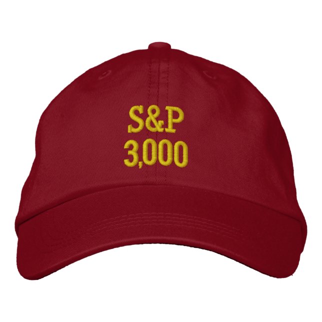 S&P 3000 Punkte Bestickte Baseballkappe (Vorderseite)
