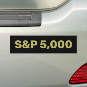 S&P 5.000 Level Stock Market Index Celebration Autoaufkleber