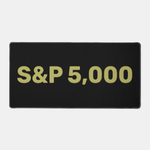 S&P 5.000 Level Stock Market Index Celebration Schreibtischunterlage