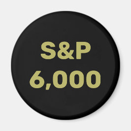 S&P 6.000 Level Stock Market Index Celebration Magnet