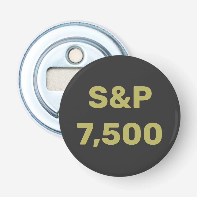S&P 7.500 Level Aktienmarktindex-Feier Flaschenöffner (Vorderseite)