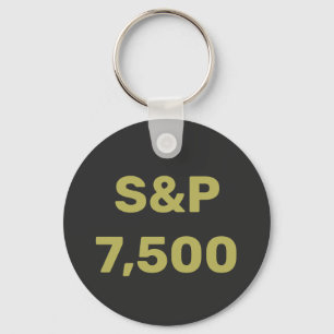 S&P 7.500 Level Aktienmarktindex-Feier Schlüsselanhänger