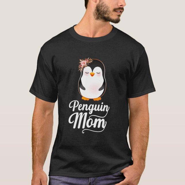 'S Penguin Mom Gentoo Penguin Mama T-Shirt (Vorderseite)