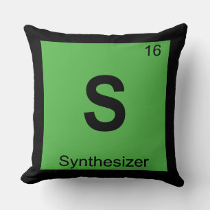 S - Periodischer Tisch der Synthesizer Music Chemi Kissen