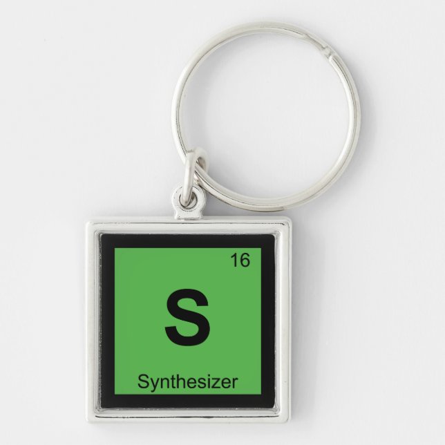 S - Periodischer Tisch der Synthesizer Music Chemi Schlüsselanhänger (Vorne)