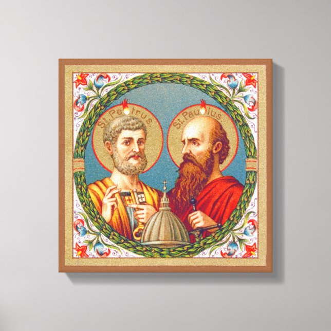 S. Peter und Paul, Apostel (JMAS 01) Leinwanddruck (Vorderseite)