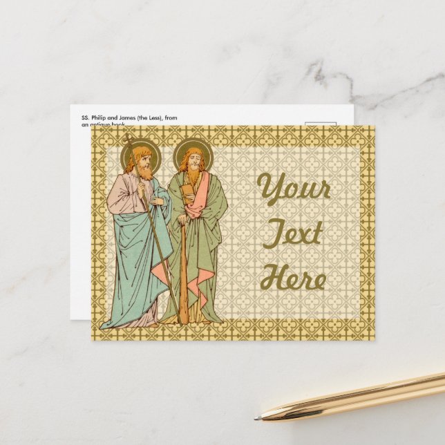 S. Philip & James the Less (RLS 15) Postkarte (Vorderseite/Rückseite Beispiel)