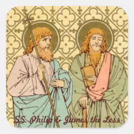 S. Philip & James the Less (RLS 15) Quadratischer Aufkleber