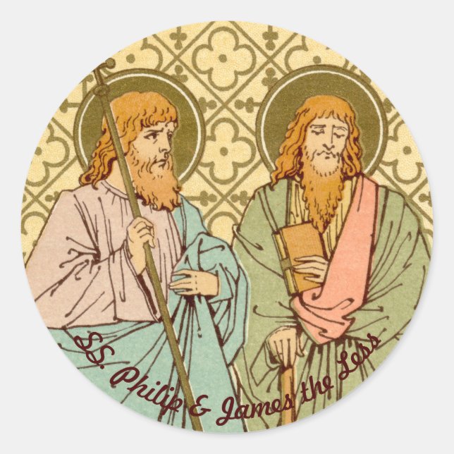 S. Philip & James the Less (RLS 15) Runder Aufkleber (Vorderseite)