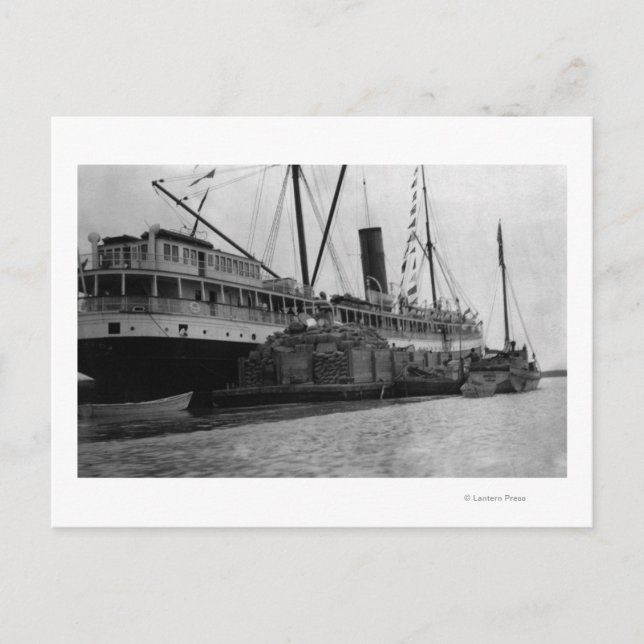 S.S. Alameda bei Anchorage, Alaska Fotograf Postkarte (Vorderseite)