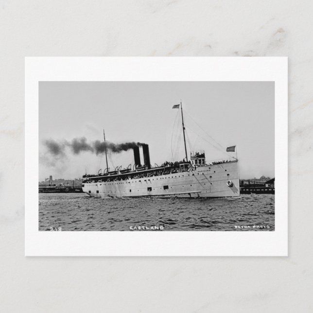 S.S. Eastland, fotografiert von Pesha Postcard Co Postkarte (Vorderseite)