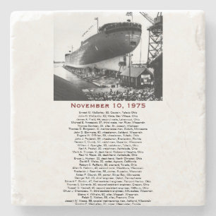 S.S. Edmund Fitzgerald Steinachterbahn Steinuntersetzer