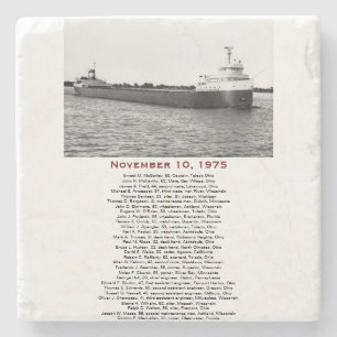 S.S. Edmund Fitzgerald Steinrutsche Steinuntersetzer