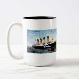S.S. Olympic Star, White Star Line, 1913 Zweifarbige Tasse