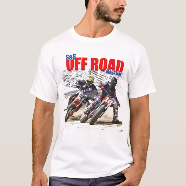 S&S weg Straßen-Zeitschriften-vom flachen T-Shirt (Vorderseite)