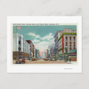 S Salina Street von Fayette Street Postkarte