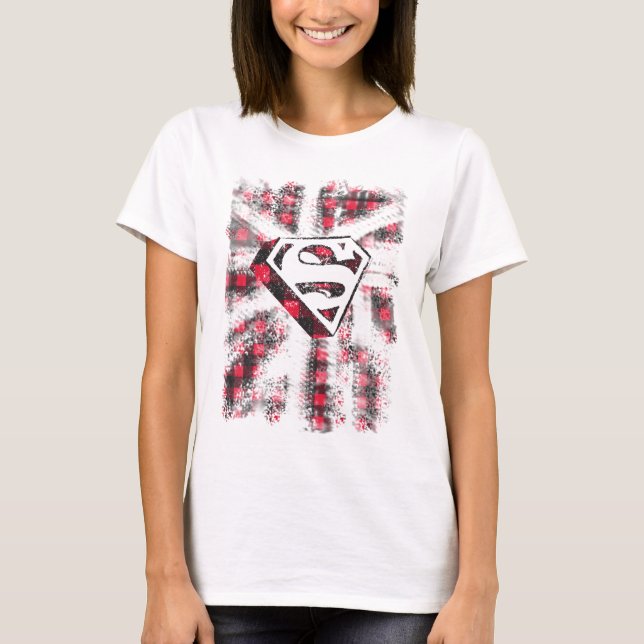 S-Shield Over Plaid T-Shirt (Vorderseite)