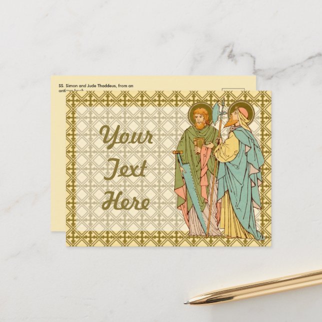 S. Simon & Jude Thaddeus (RLS 16) Postkarte (Vorderseite/Rückseite Beispiel)