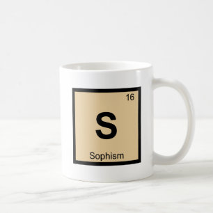 S - Sophismus Philosophie Chemie Periodensystem Kaffeetasse