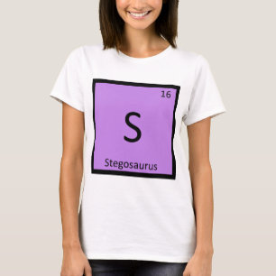 S - Stegosaurus Dinosaur Chemie Periodische Tabell T-Shirt