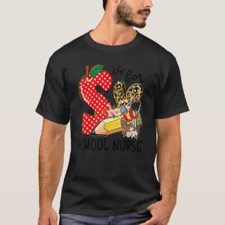 S steht für Schulkrankenschwester Glücklicher erst T-Shirt