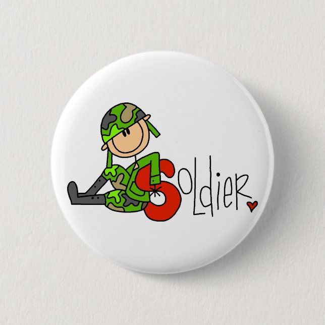 S steht für Soldat Button (Vorderseite)