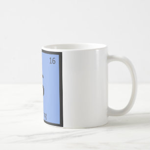 S - Surfsport Chemie Periodensystem-Symbol Kaffeetasse