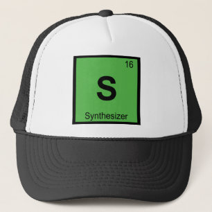 S - Synthesizer Music Chemistry Periodic Table Truckerkappe