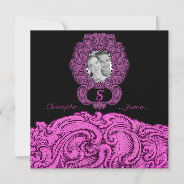 S - The Falck Alphabet (Pink) (Hochzeit) Einladung (Vorderseite)
