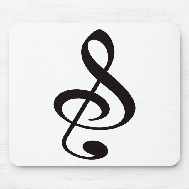 "S", "u." und/oder dreifacher Clef-musikalische Mousepad (Vorne)