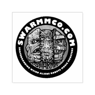 S.W.A.R.M.M. Briefmarke aus selbstnativem Kautschu Permastempel