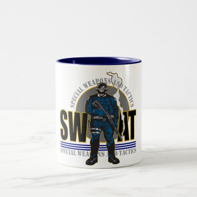 S.W.A.T. Haltung Zweifarbige Tasse (Mittel)