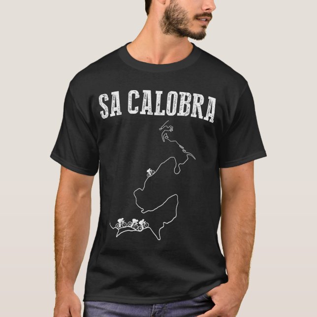 Sa Calobra-Serpentinen zum Raddesign auf Mallorca T-Shirt (Vorderseite)