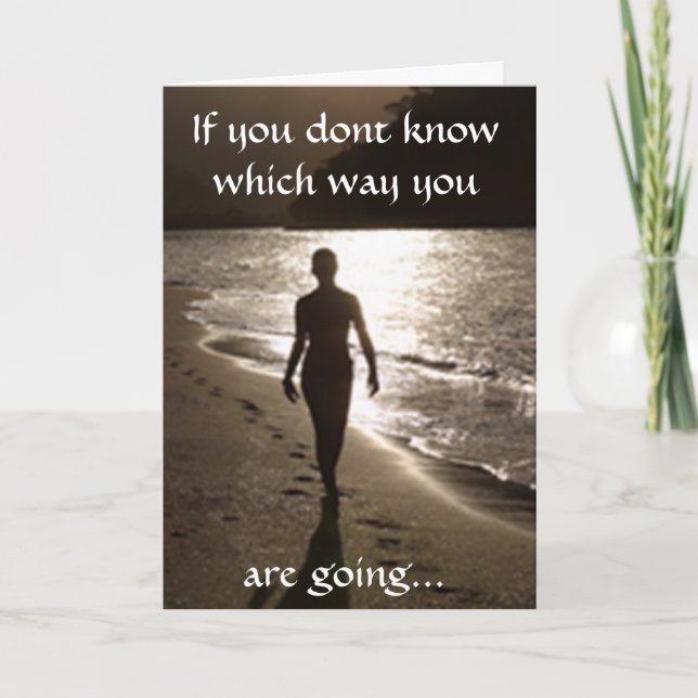 Sa carte de voeux de marche (Devant)