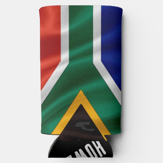 SA Flag Howzit Selters Dosenkühler (Rückseite)