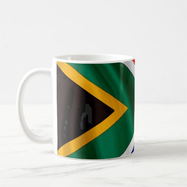 SA-Flagge Kaffeetasse (Links)