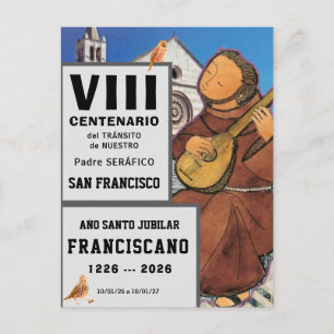 Sa Francisco de Assisi Glänzendes Poster Postkarte