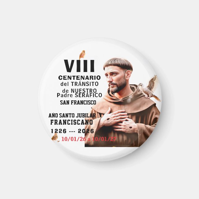 Sa  Francisco de Assisi Glossy Poster Magnet (Vorne)