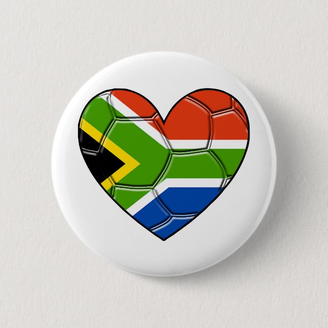 Sa-Herz, L Liebefußball, Südafrika Button (Vorderseite)