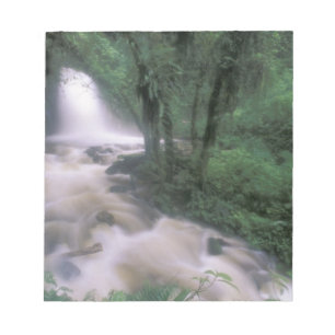 SA, Peru, S.H. Machu Picchu, Wasserfall und Wolke Notizblock