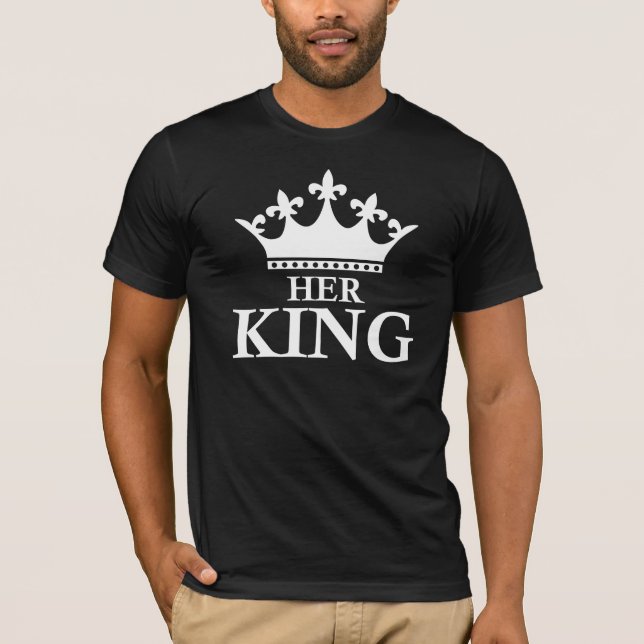 Sa pièce en t du Roi T-shirt His Queen Couples (Devant)