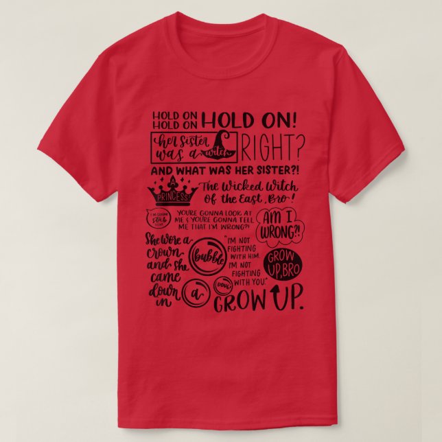 Sa soeur Était une T-shirt sorcière (Design devant)