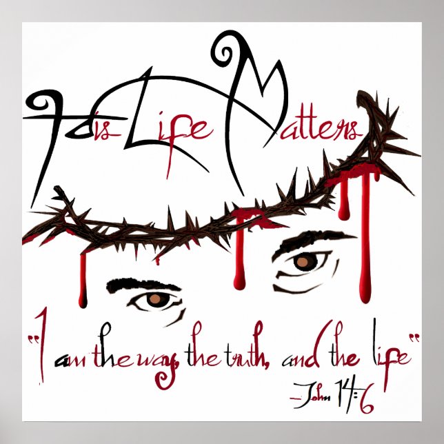 Sa vie compte Poster chrétien (Devant)